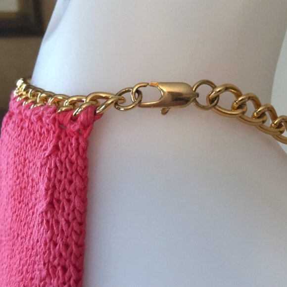 J. MCLAUGHLIN chain and cotton knit top size large - Picture 5 of 7